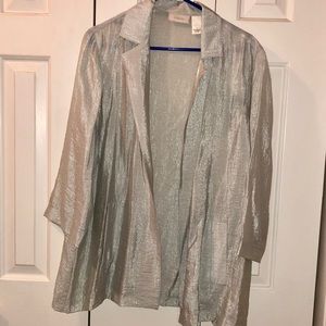 Silver Gauzy Chico’s Blazer